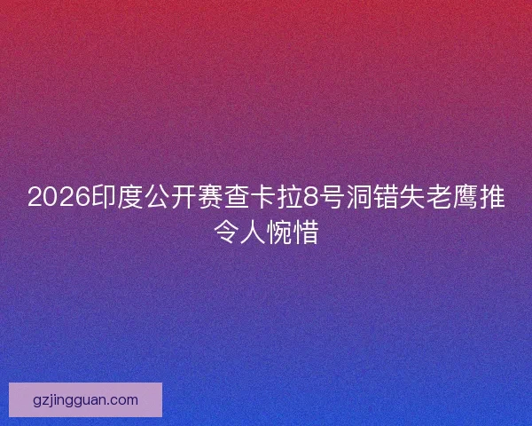 2026印度公开赛查卡拉8号洞错失老鹰推令人惋惜